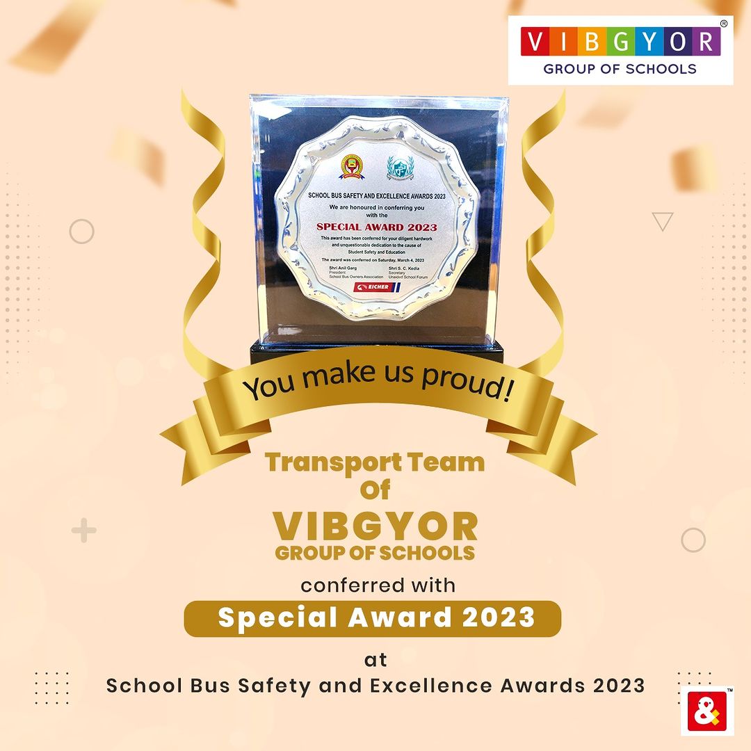Special Award 2023 to VIBGYOR Transport Team