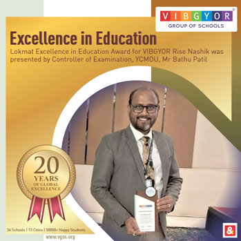 Excellence in Education Award for VIBGYOR Rise Nashik