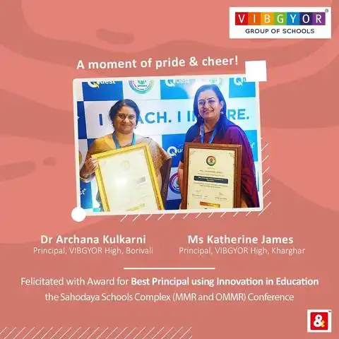 Best Principal using Innovation in Education award