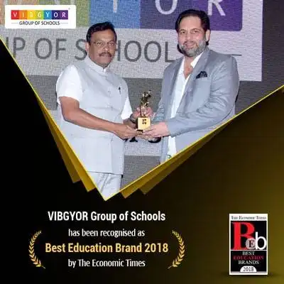 VIBGYOR Group of Schools has been recognised as Best Education Brand 2018