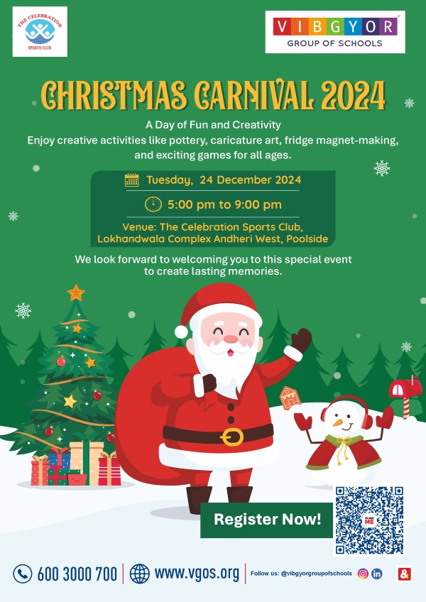 CHRISTMAS CARNIVAL 2024 Lokhandwala Complex artwork