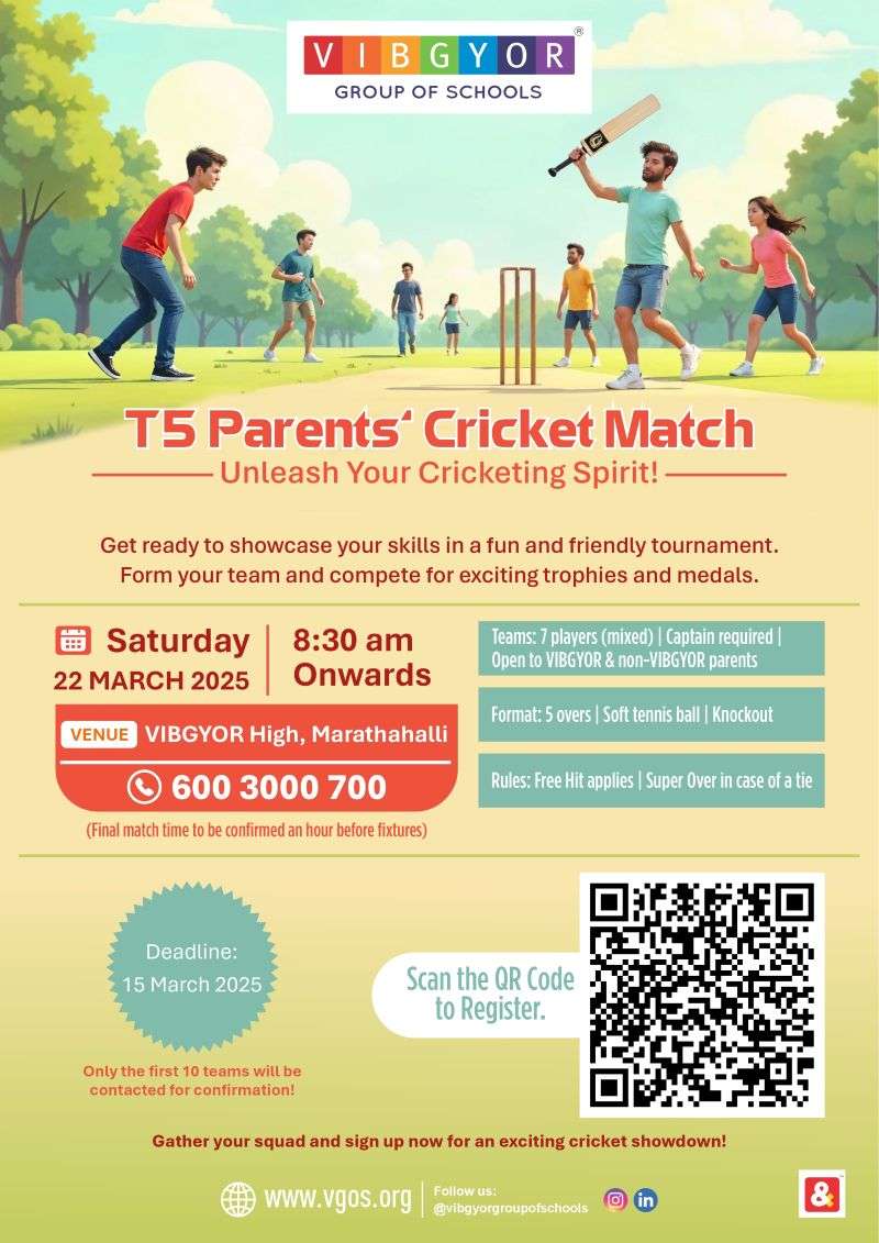 T5 Parents Cricket Match artwork