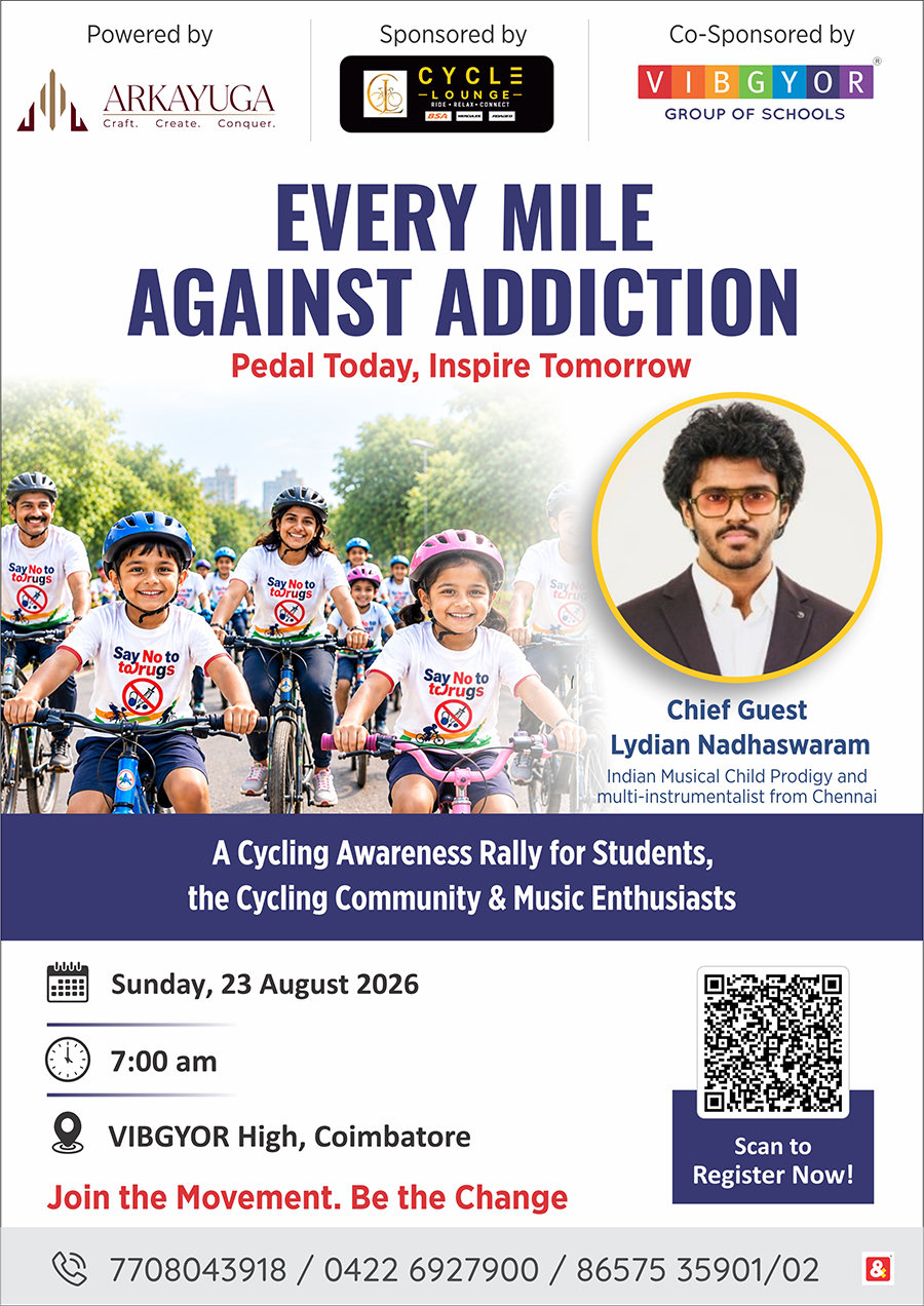 Every Mile Against Addiction, Coimbatore artwork